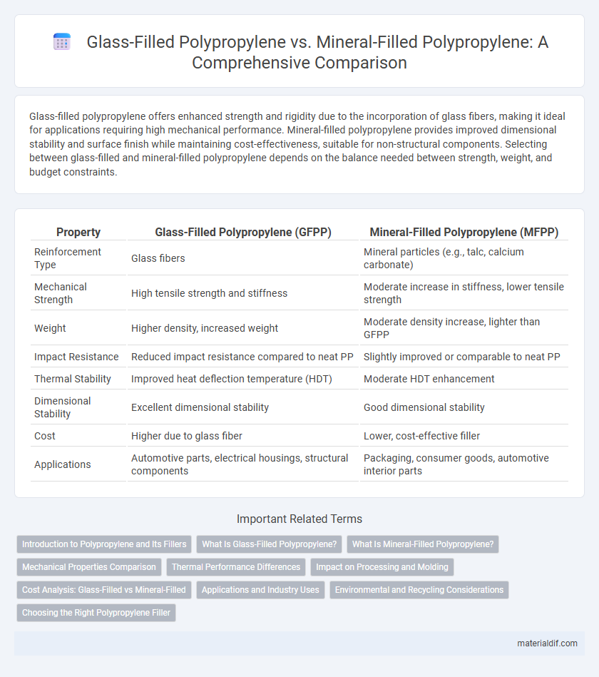 Glass-Filled Polypropylene vs. Mineral-Filled Polypropylene: A Comprehensive Comparison