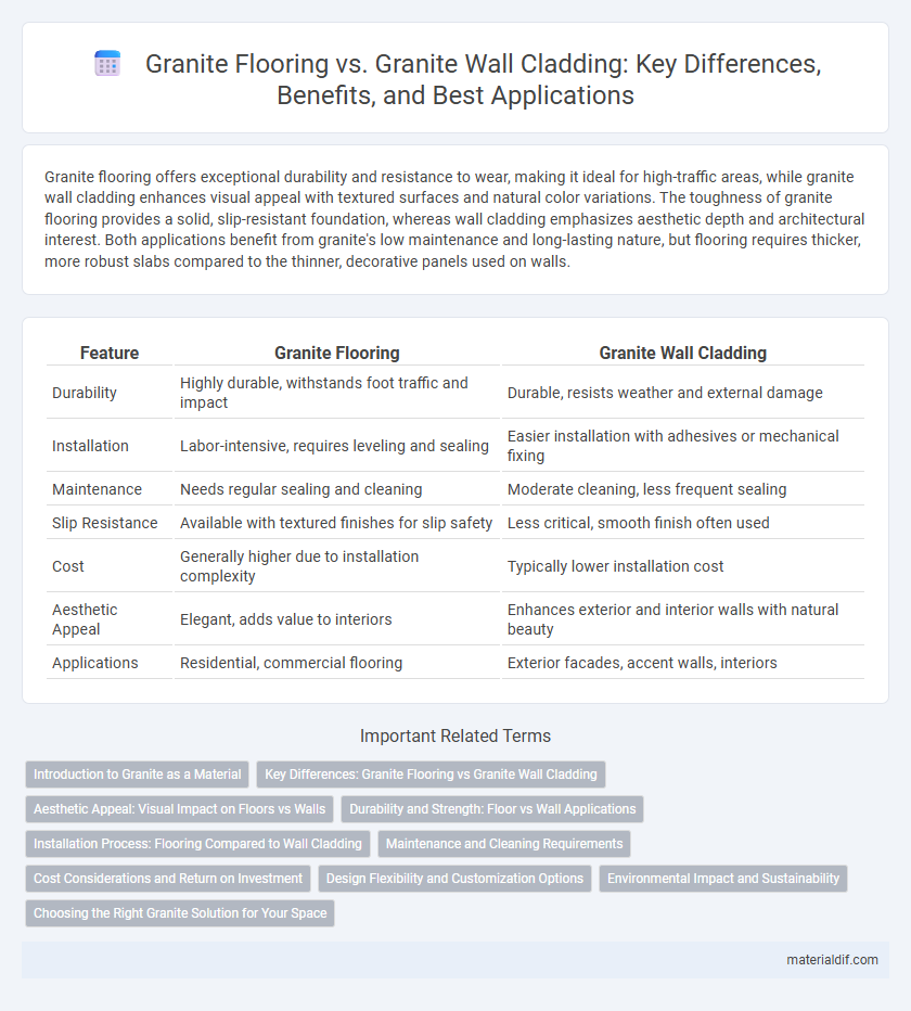 Granite Flooring vs. Granite Wall Cladding: Key Differences, Benefits, and Best Applications