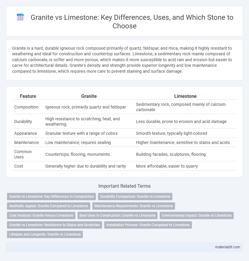 Granite vs Limestone: Key Differences, Uses, and Which Stone to Choose