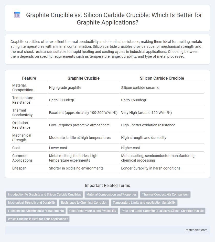Graphite Crucible vs. Silicon Carbide Crucible: Which Is Better for Graphite Applications?