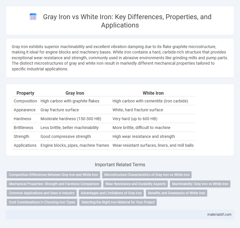 Gray Iron vs White Iron: Key Differences, Properties, and Applications