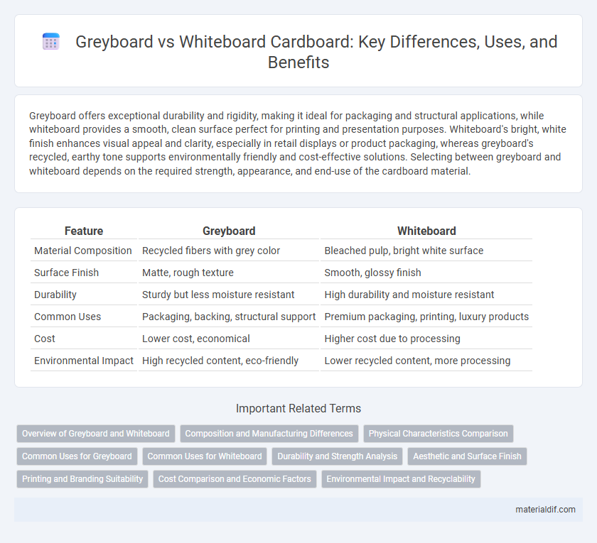 Greyboard vs Whiteboard Cardboard: Key Differences, Uses, and Benefits