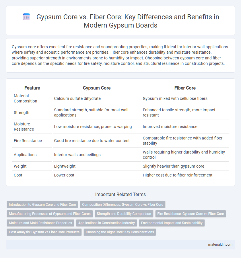 Gypsum Core vs. Fiber Core: Key Differences and Benefits in Modern Gypsum Boards