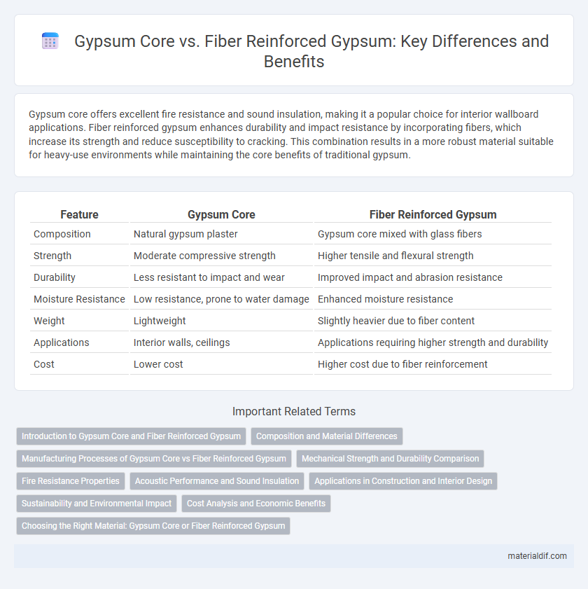 Gypsum Core vs. Fiber Reinforced Gypsum: Key Differences and Benefits