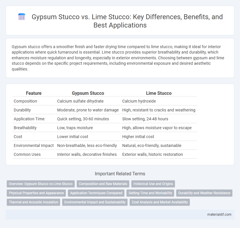 Gypsum Stucco vs. Lime Stucco: Key Differences, Benefits, and Best Applications