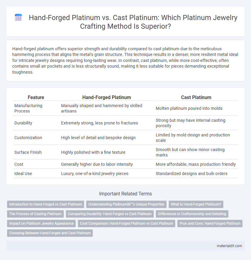 Hand-Forged Platinum vs. Cast Platinum: Which Platinum Jewelry Crafting Method Is Superior?