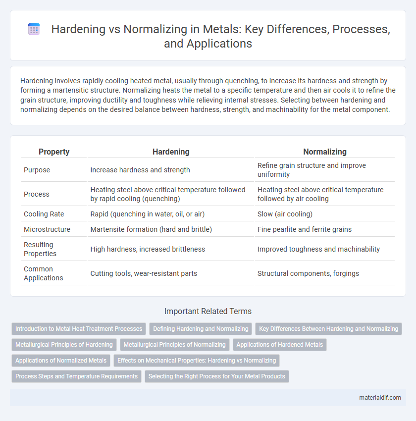 Hardening vs Normalizing in Metals: Key Differences, Processes, and Applications