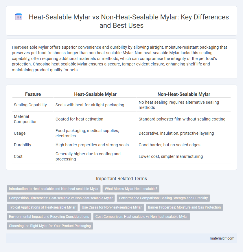 Heat-Sealable Mylar vs Non-Heat-Sealable Mylar: Key Differences and Best Uses