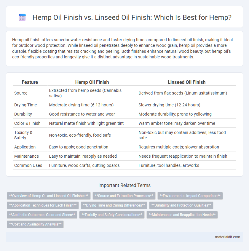 Hemp Oil Finish vs. Linseed Oil Finish: Which Is Best for Hemp?