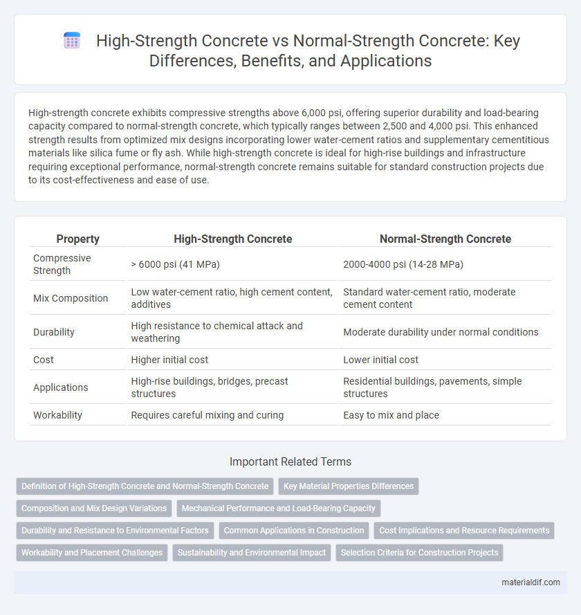 High-Strength Concrete vs Normal-Strength Concrete: Key Differences, Benefits, and Applications