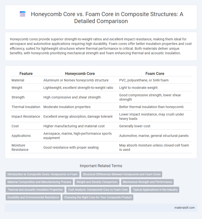 Honeycomb Core vs. Foam Core in Composite Structures: A Detailed Comparison