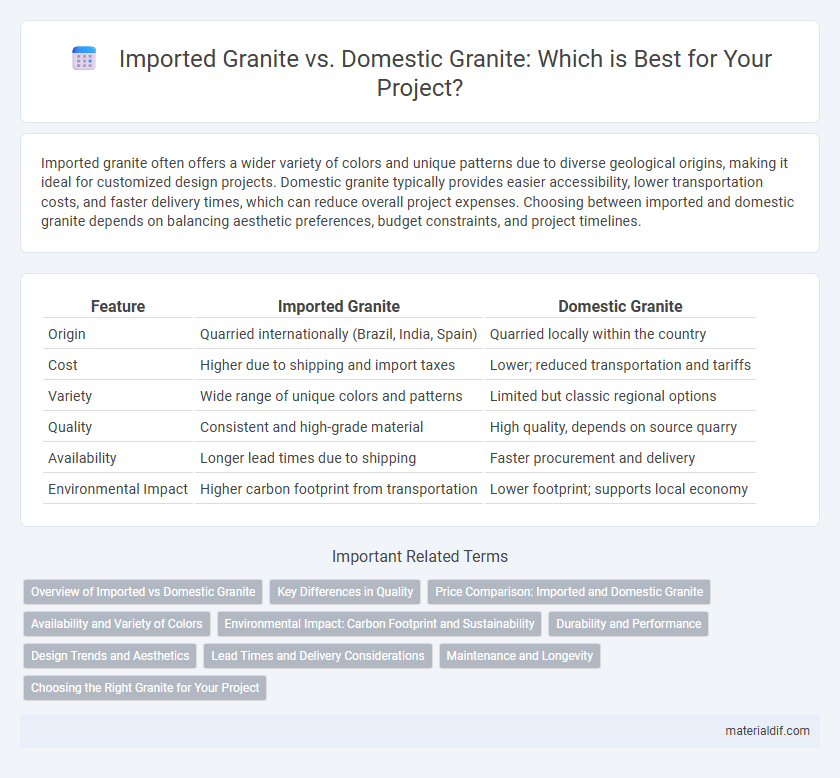 Imported Granite vs. Domestic Granite: Which is Best for Your Project?