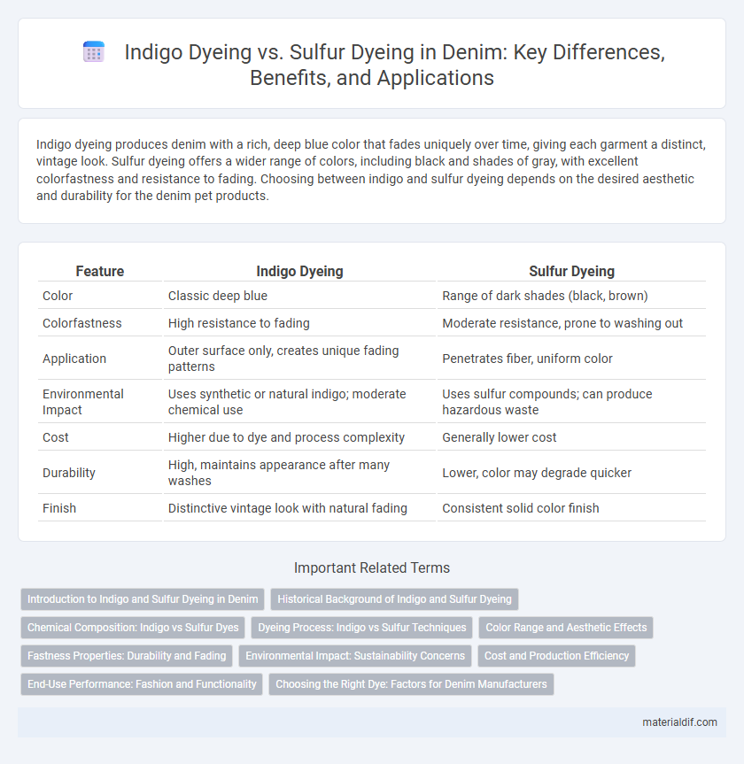 Indigo Dyeing vs. Sulfur Dyeing in Denim: Key Differences, Benefits, and Applications