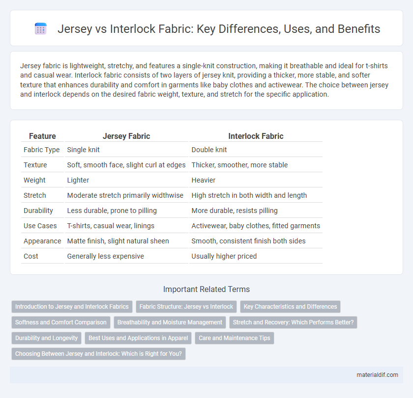 Jersey vs Interlock Fabric: Key Differences, Uses, and Benefits