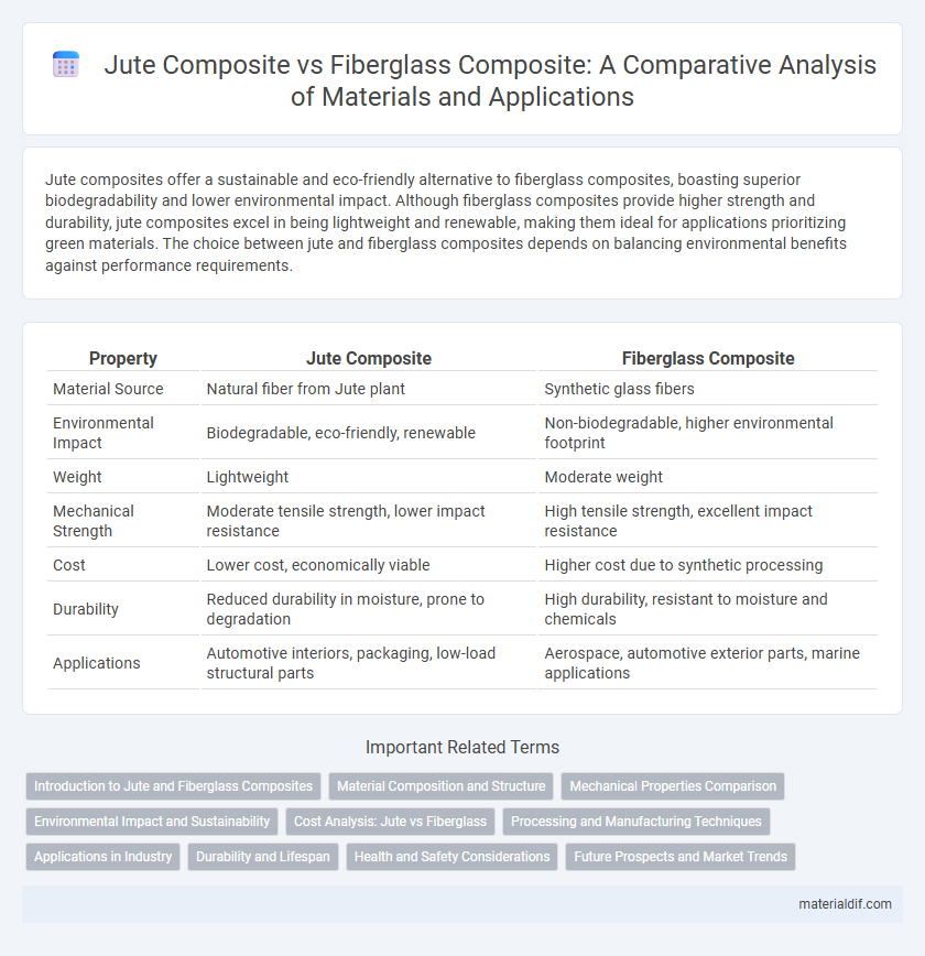 Jute Composite vs Fiberglass Composite: A Comparative Analysis of Materials and Applications