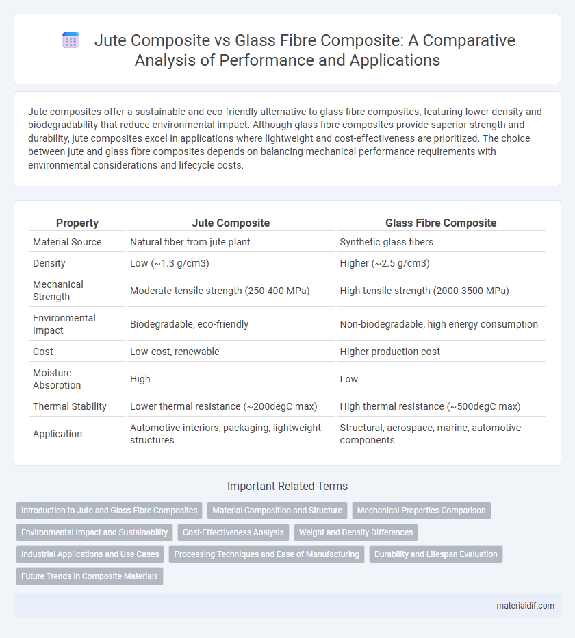 Jute Composite vs Glass Fibre Composite: A Comparative Analysis of Performance and Applications