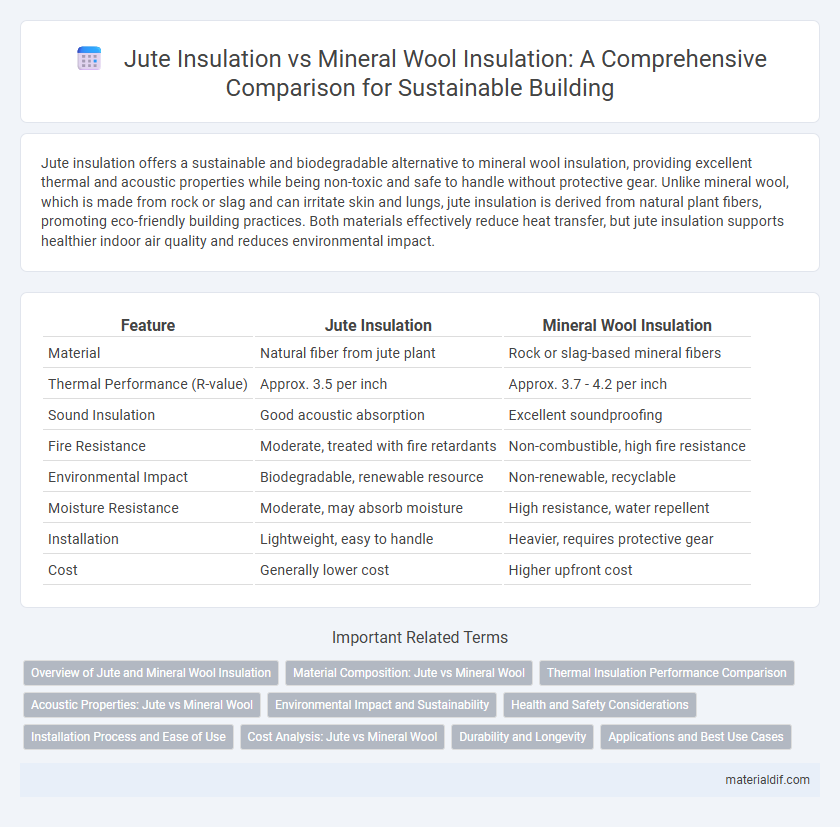 Jute Insulation vs Mineral Wool Insulation: A Comprehensive Comparison for Sustainable Building