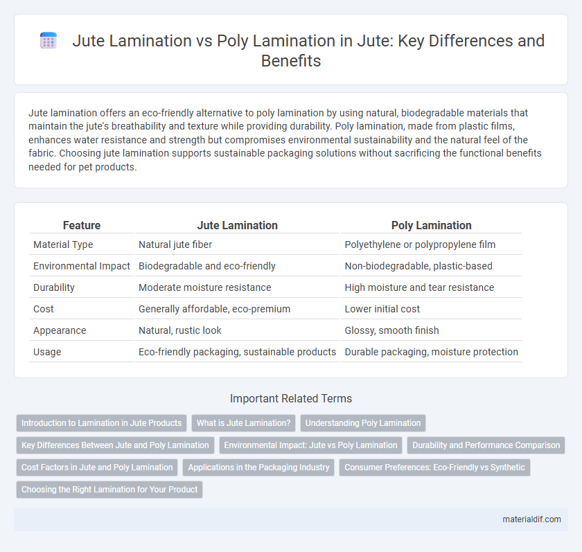 Jute Lamination vs Poly Lamination in Jute: Key Differences and Benefits