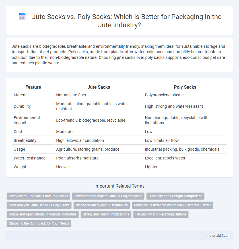 Jute Sacks vs. Poly Sacks: Which is Better for Packaging in the Jute Industry?