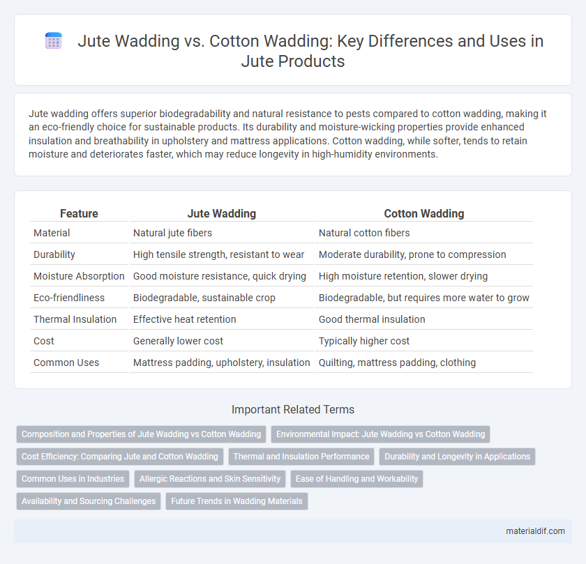 Jute Wadding vs. Cotton Wadding: Key Differences and Uses in Jute Products
