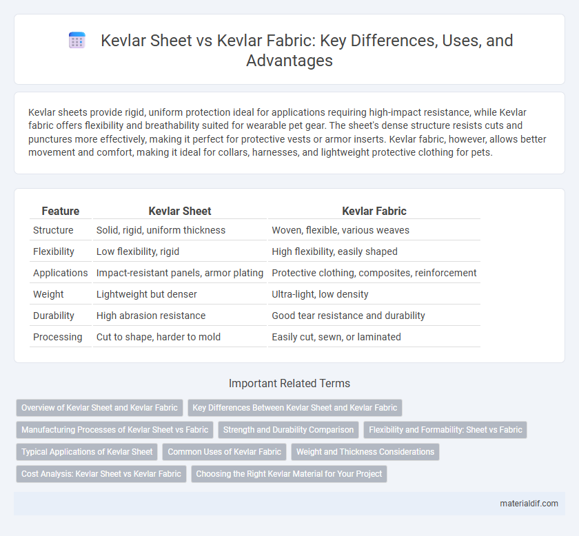 Kevlar Sheet vs Kevlar Fabric: Key Differences, Uses, and Advantages