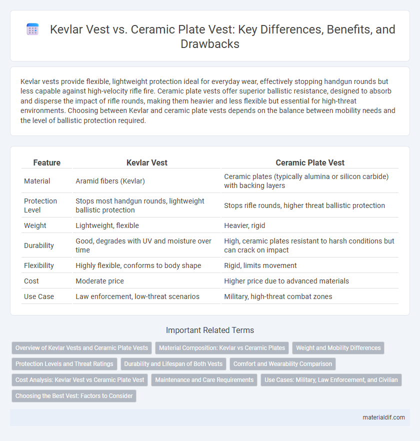 Kevlar Vest vs. Ceramic Plate Vest: Key Differences, Benefits, and Drawbacks