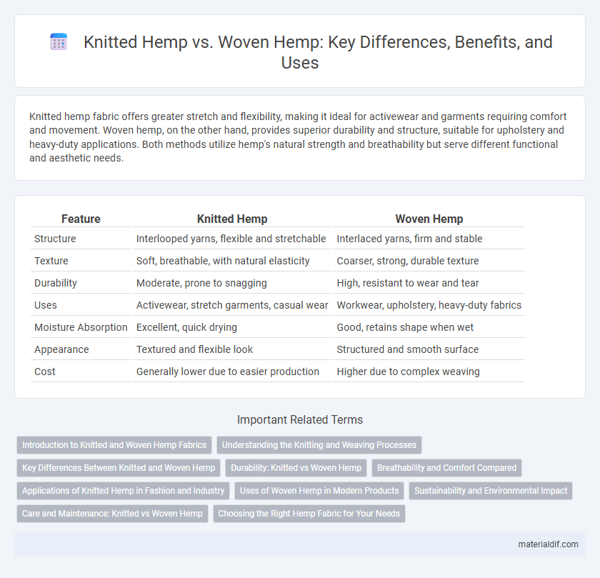 Knitted Hemp vs. Woven Hemp: Key Differences, Benefits, and Uses