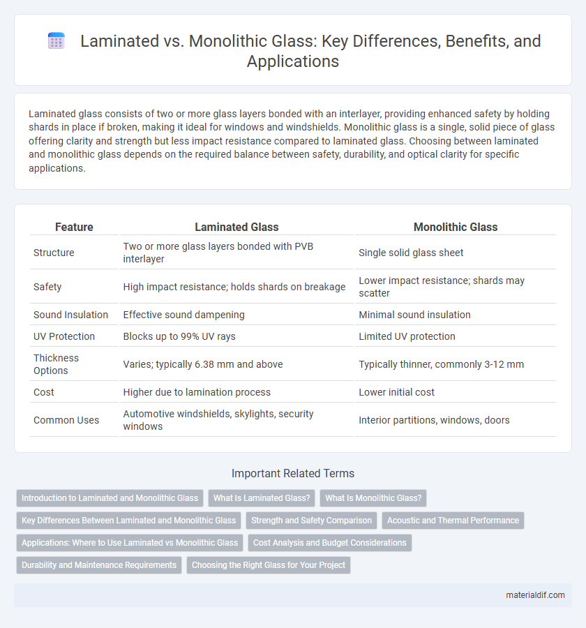 Laminated vs. Monolithic Glass: Key Differences, Benefits, and Applications