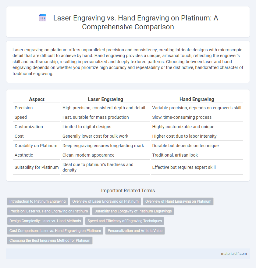 Laser Engraving vs. Hand Engraving on Platinum: A Comprehensive Comparison