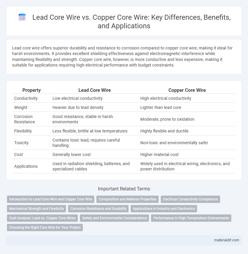 Lead Core Wire vs. Copper Core Wire: Key Differences, Benefits, and Applications