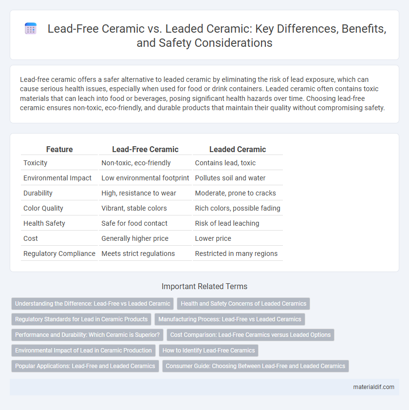 Lead-Free Ceramic vs. Leaded Ceramic: Key Differences, Benefits, and Safety Considerations