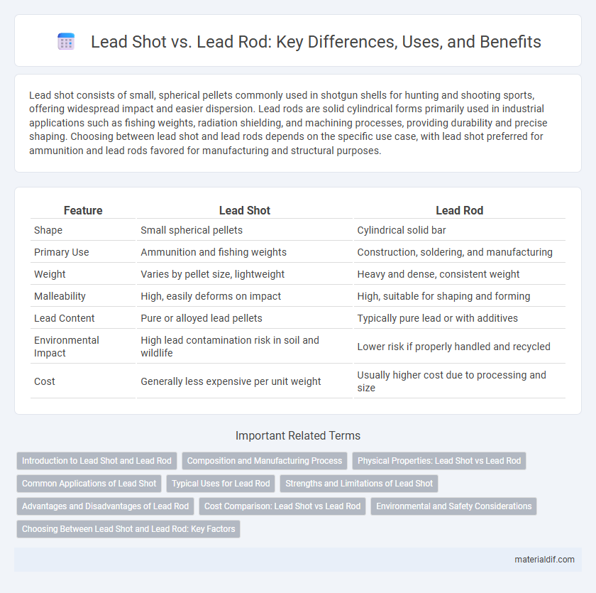 Lead Shot vs. Lead Rod: Key Differences, Uses, and Benefits