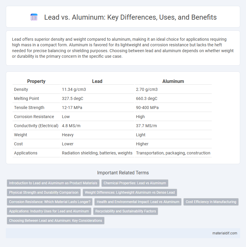 Lead vs. Aluminum: Key Differences, Uses, and Benefits
