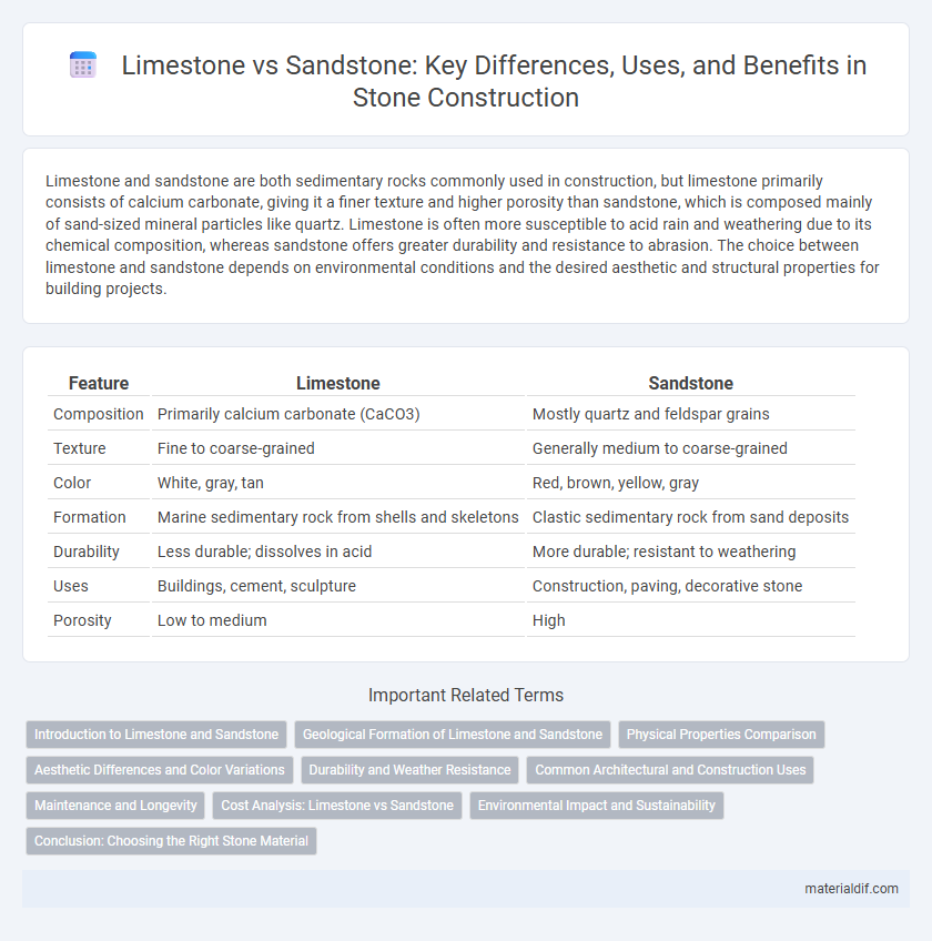 Limestone vs Sandstone: Key Differences, Uses, and Benefits in Stone Construction