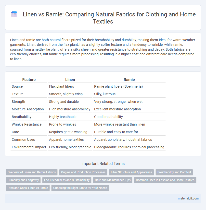 Linen vs Ramie: Comparing Natural Fabrics for Clothing and Home Textiles