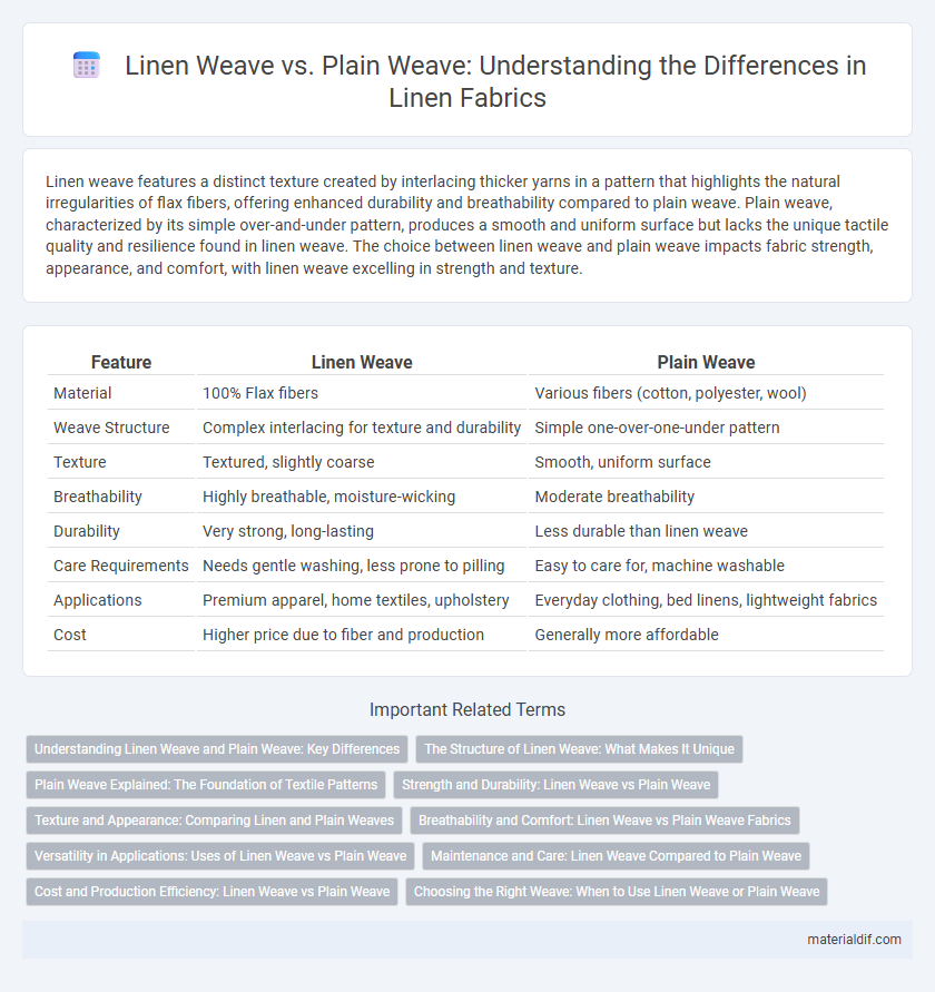 Linen Weave vs. Plain Weave: Understanding the Differences in Linen Fabrics