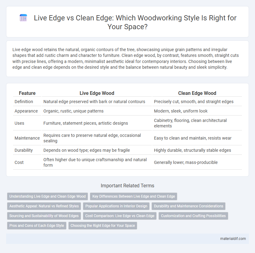 Live Edge vs Clean Edge: Which Woodworking Style Is Right for Your Space?