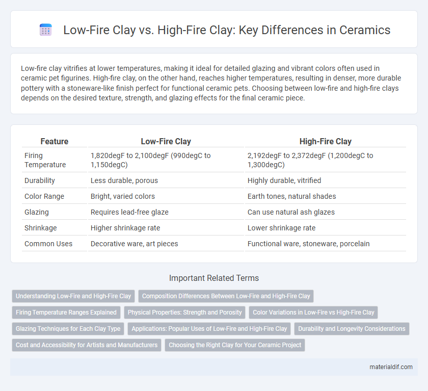 Low-Fire Clay vs. High-Fire Clay: Key Differences in Ceramics
