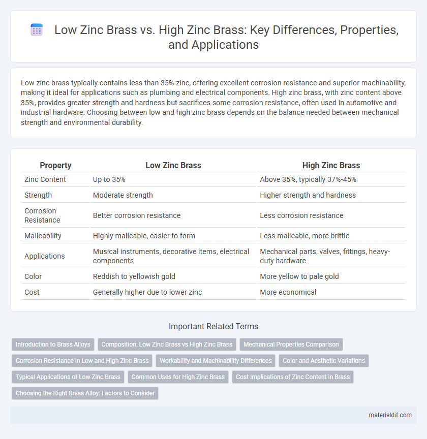 Low Zinc Brass vs. High Zinc Brass: Key Differences, Properties, and Applications