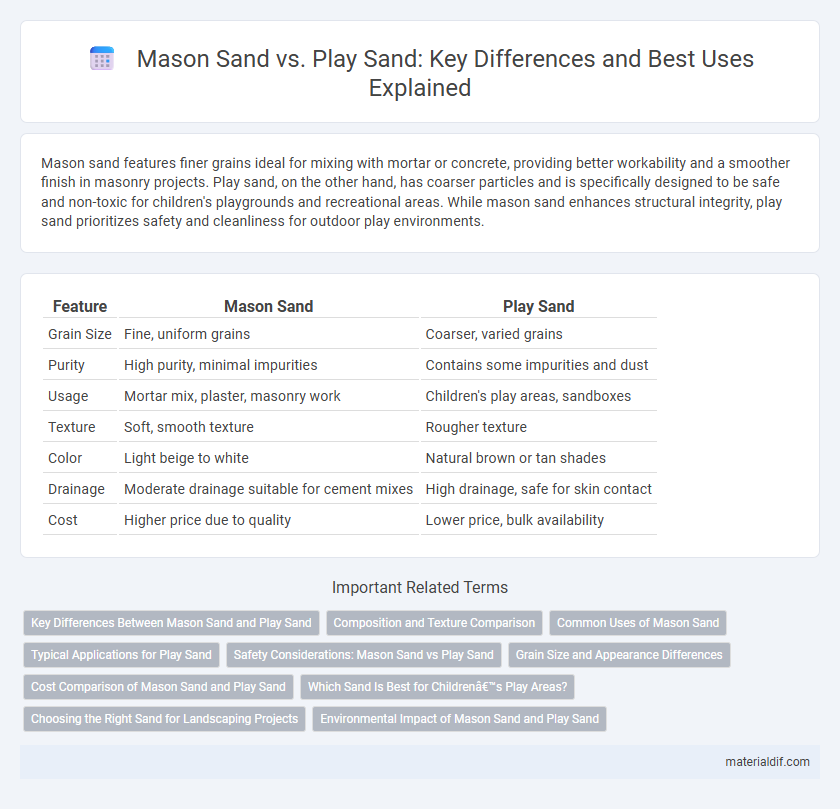 Mason Sand vs. Play Sand: Key Differences and Best Uses Explained
