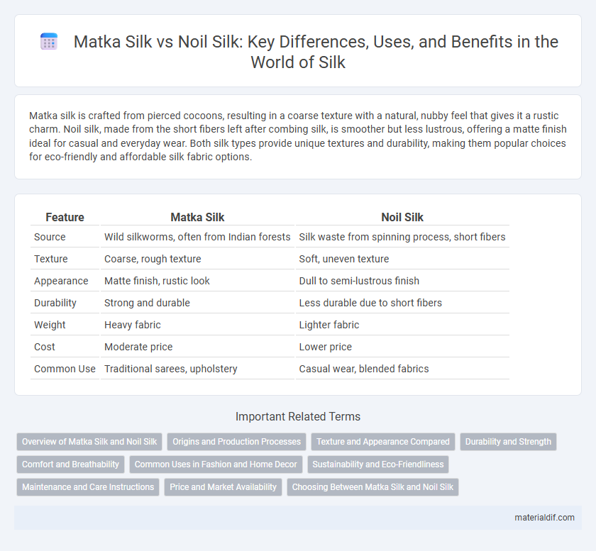 Matka Silk vs Noil Silk: Key Differences, Uses, and Benefits in the World of Silk