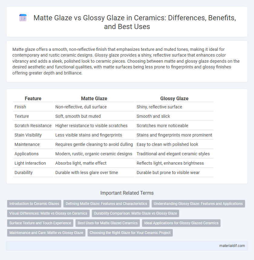 Matte Glaze vs Glossy Glaze in Ceramics: Differences, Benefits, and Best Uses