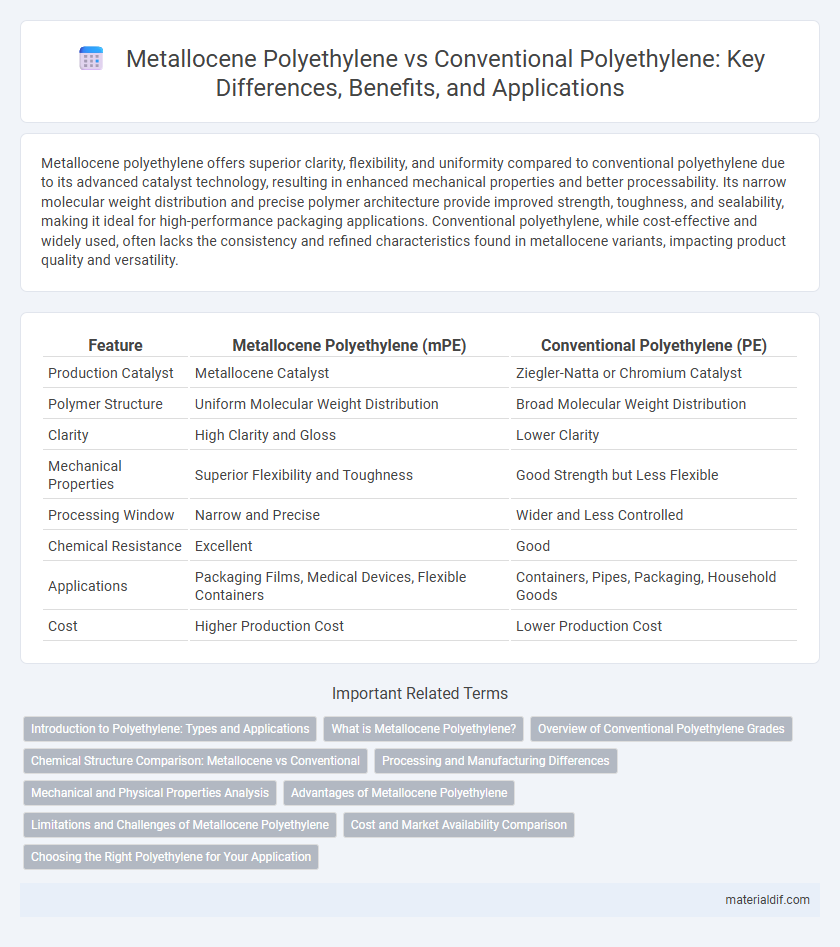 Metallocene Polyethylene vs Conventional Polyethylene: Key Differences, Benefits, and Applications