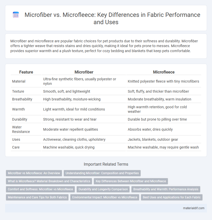 Microfiber vs. Microfleece: Key Differences in Fabric Performance and Uses