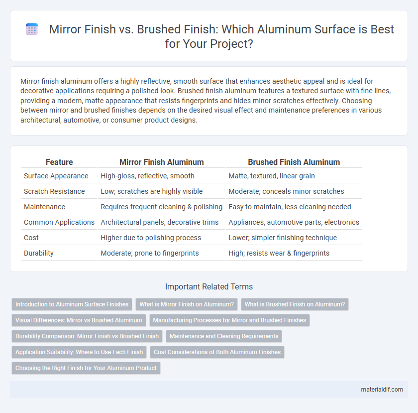 Mirror Finish vs. Brushed Finish: Which Aluminum Surface is Best for Your Project?
