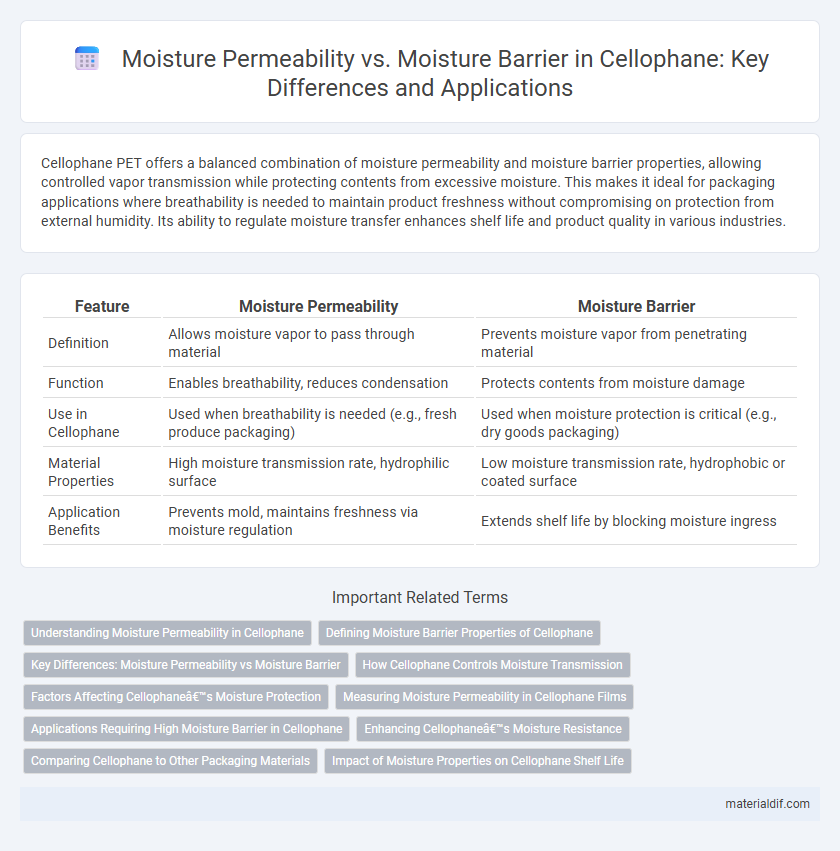 Moisture Permeability vs. Moisture Barrier in Cellophane: Key Differences and Applications