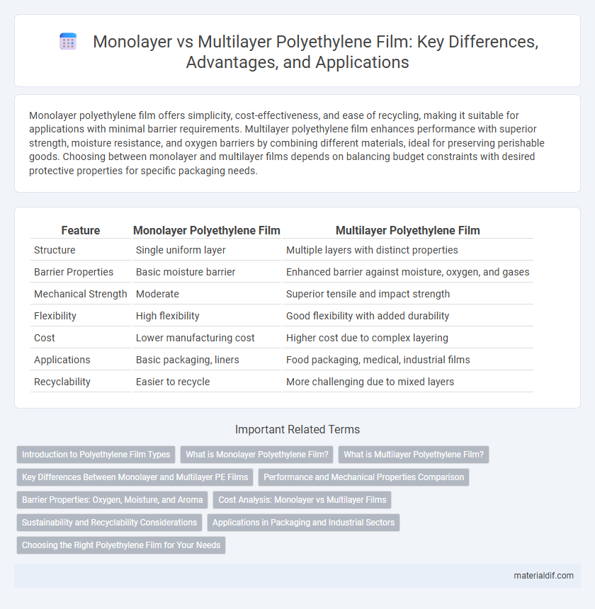 Monolayer vs Multilayer Polyethylene Film: Key Differences, Advantages, and Applications