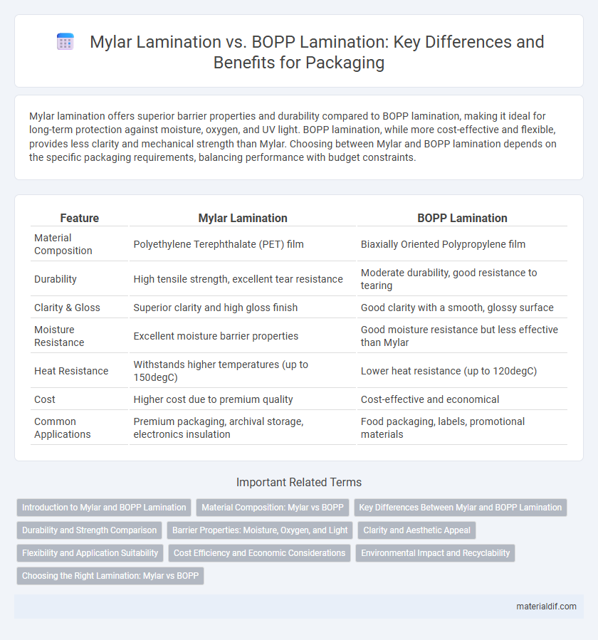 Mylar Lamination vs. BOPP Lamination: Key Differences and Benefits for Packaging
