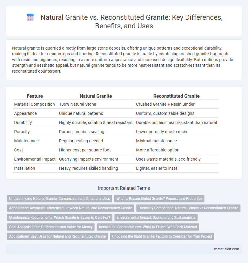 Natural Granite vs. Reconstituted Granite: Key Differences, Benefits, and Uses