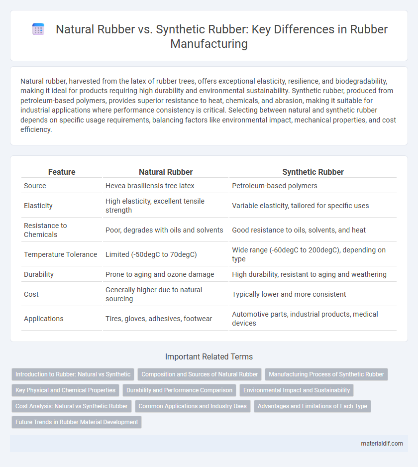 Natural Rubber vs. Synthetic Rubber: Key Differences in Rubber Manufacturing